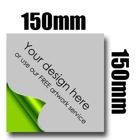 150mm x 150mm Car stickers / decals