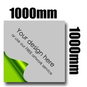 1000mm x 1000mm Car stickers / decals