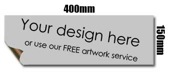 400mm x 150mm Magnetic sign