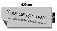 620mm x 300mm Magnetic sign