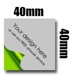 40mm x 40mm Stickers / labels
